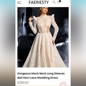 Faeriesty New never worn Wedding Dress it’s gorgeous